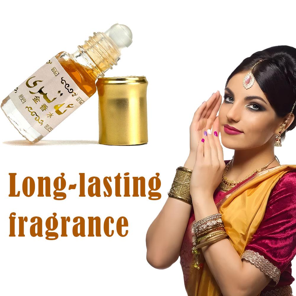 Perfume Fragrance Oil - น้ำหอมอาหรับแบบโรลออน พกพาสะดวก กลิ่นหอมติดทนนาน สำหรับผู้ชายและผู้หญิง น้ำหอมโรลออนทองคำจากตะวันออกกลาง กลิ่นหอมพกพาสะดวก