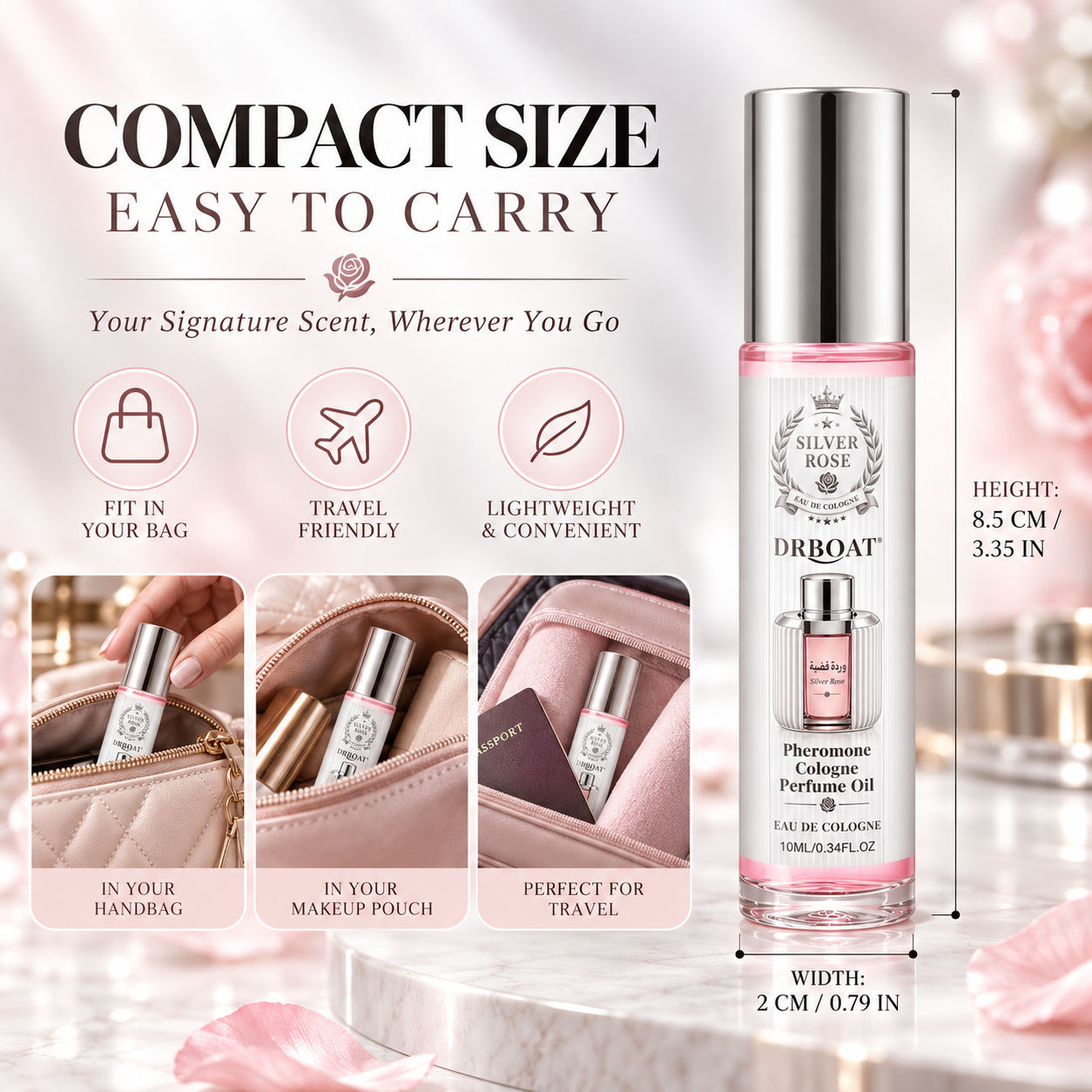 น้ำหอมโรลออนกลิ่นซิลเวอร์โรส ข - Perfume Fragrance Concentration บทวิจารณ์และราคา