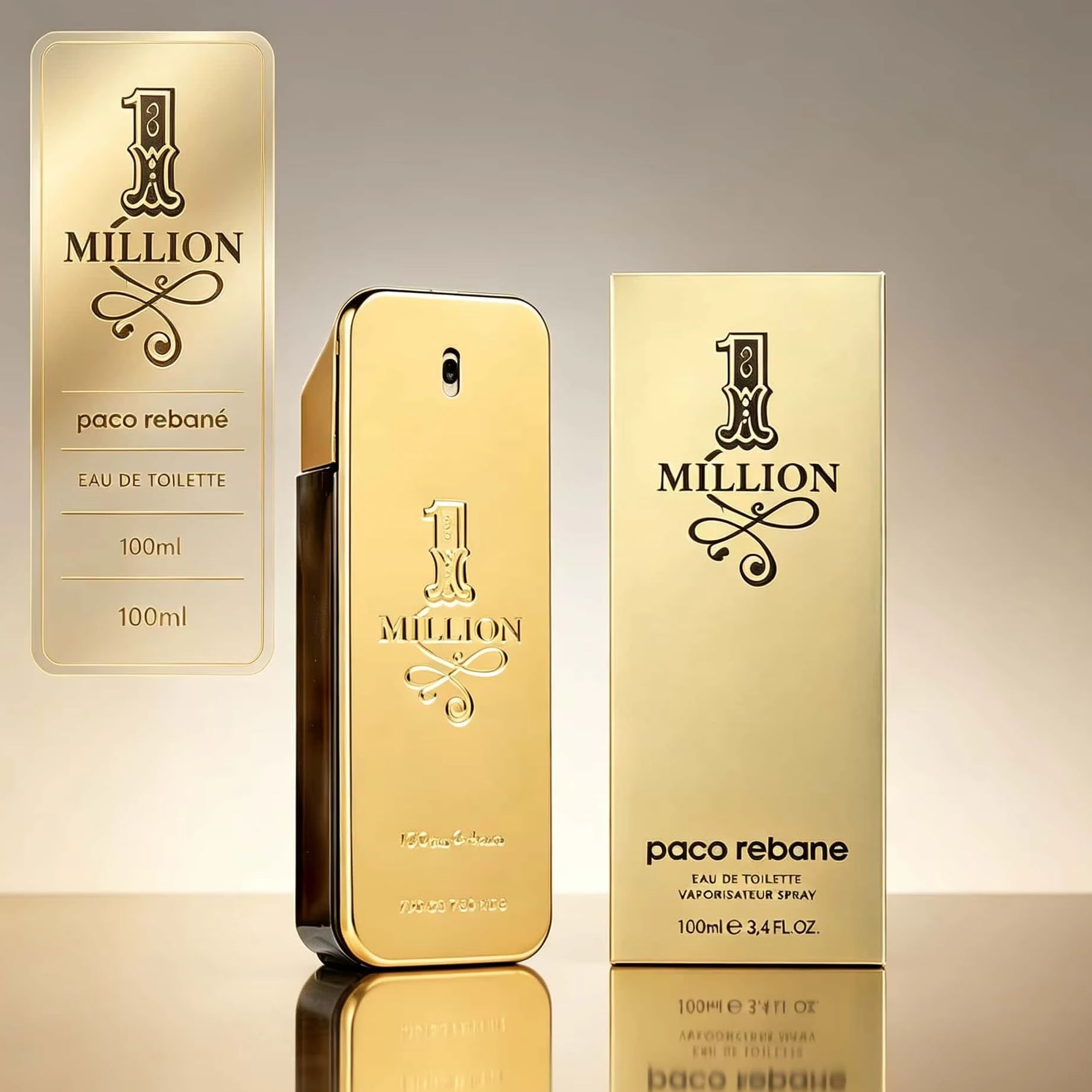 Paco Rabanne 1 Million Eau de  - Perfume Alcohol Fragrance บทวิจารณ์และราคา