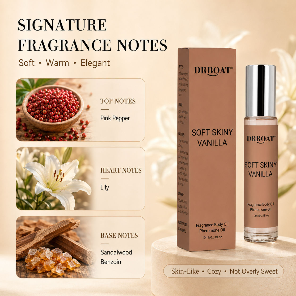 น้ำหอมโรลออนสำหรับผู้หญิง กลิ่ - Perfume Fragrance Oil บทวิจารณ์และราคา