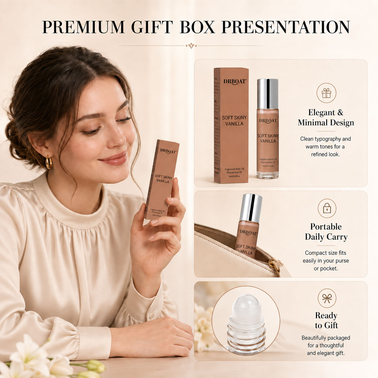 น้ำหอมโรลออนสำหรับผู้หญิง กลิ่ - Perfume Fragrance Oil บทวิจารณ์และราคา