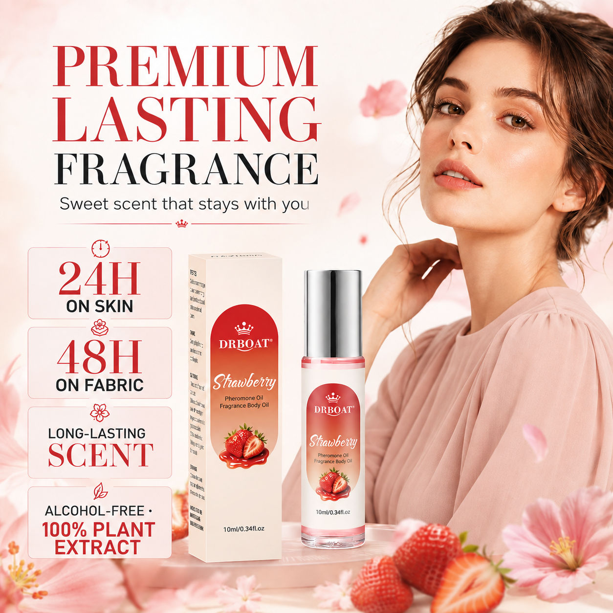 น้ำหอมโรลออนกลิ่นสตรอว์เบอร์รี - Perfume Fragrance Oil บทวิจารณ์และราคา